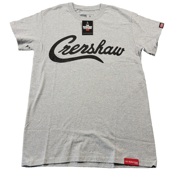 The Marathon Clothing Shirt Mens Small Gray Crenshaw Script Graphic TMC Crewneck - Picture 1 of 9